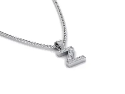 Pendant Z letter 3D print model