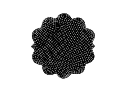 Flower Symbol v5 004 Low-poly 3D model