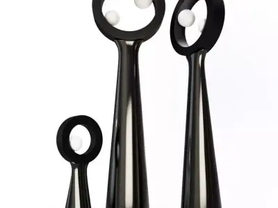 Bilbo Black Lamps 3D model