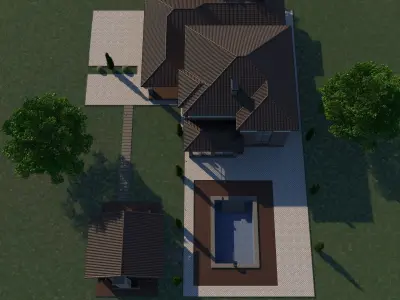 Villa for family 5 3D model