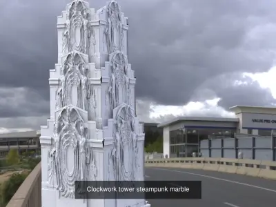 Victorian Steampunk Collection Architecture 3D Model Pack