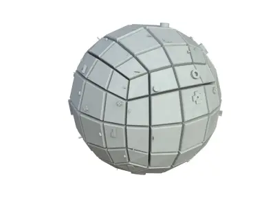 Sci Fi Object No 3692 Low Poly Low-poly 3D model