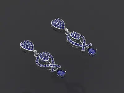 Earring 003 3D print model