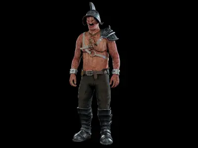 Rotting Murmillo Low-poly 3D model