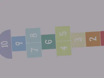 Hopscotch Low-poly 3D model