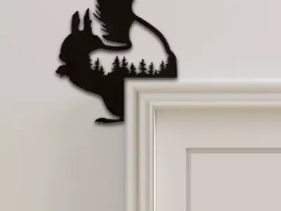 Squirrel Door Corner Decor 3D print model buy