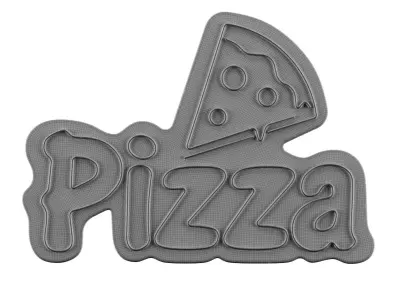 Pizza Neon Sign 3D model purchase