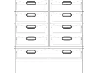 commode 13 Low-poly 3D model