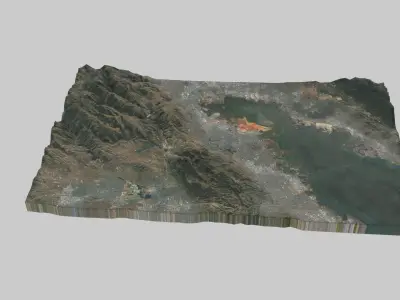 Fremont City Low-poly 3D model