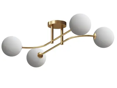  Vogue Hartwell 4 Light Semi Flush Ceiling Light 3D model