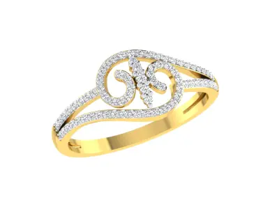 Women Ring  Render 3dm STL OBJ FBX MGX Details 3D print model shop