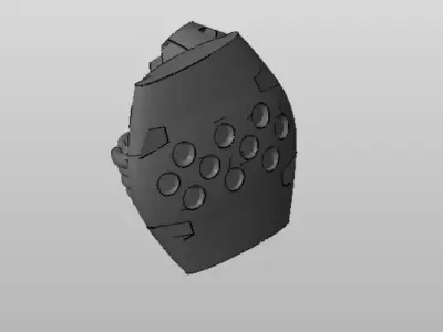 CHIBI-TECH SD - SHIELD TYPE-A ARM      3D print model