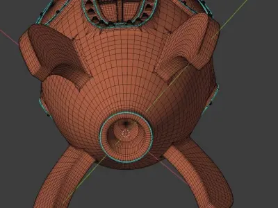 3d print cute old style space rocket 3D print model