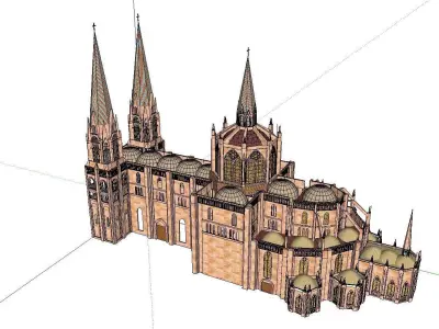 Architecture-Religion-God-Culture-Temple-0145 cathedral 3D model