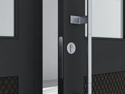 Aluminium door 132 3D model
