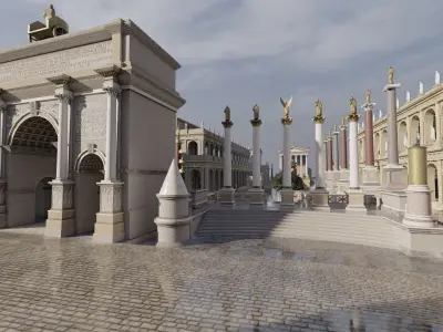 Roman forum 3D model