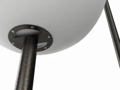 Outdoor and indoor cordless table and floor lamp set 3D model