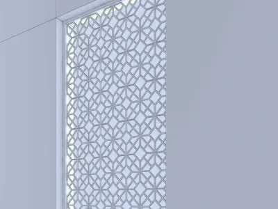 3d screen lattice pattern for window Low-poly 3D model