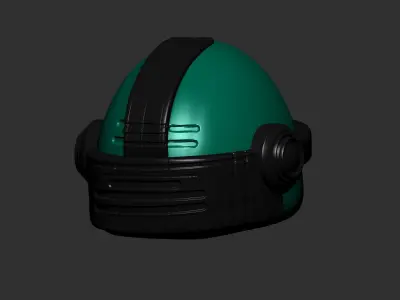 helmet high poly sculpt 3d printable  3D model