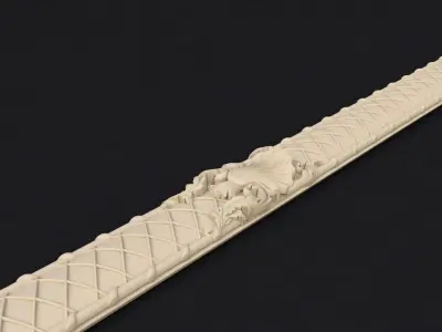 dekor gold ruler 3D model