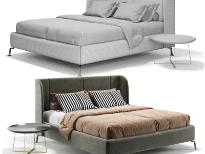 Ikea Tufjord Upholstered Bed 3D model