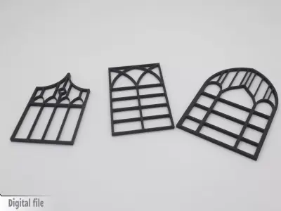 miniature Window Gothic inspired 1 3D print model
