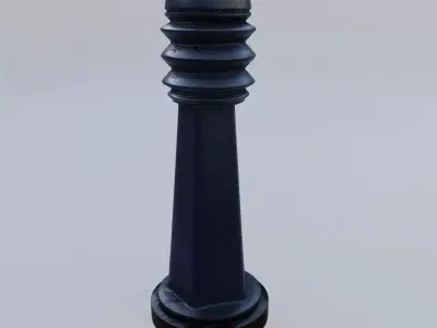 Metal Street Obstacle 3D model