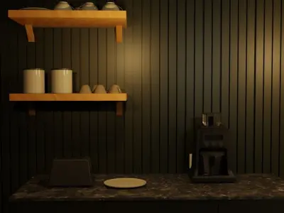 Cafe Kitchen  3D model