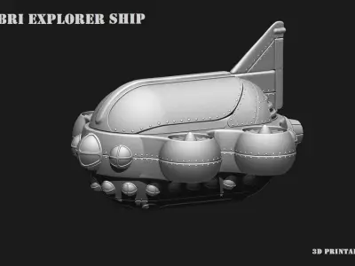 Space Ship COLBRI HD Scifi Kit 3D print model