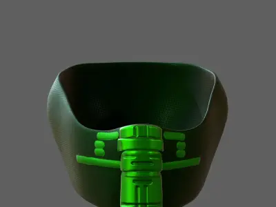 Gas mask helmet 3d model scifi Low-poly  Low-poly 3D model 314