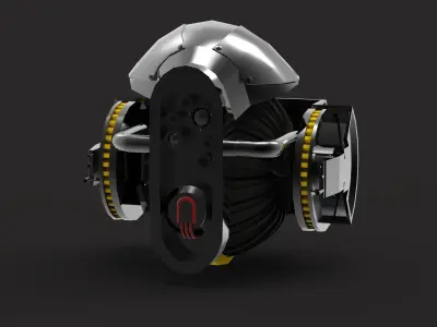 Sci Fic Patrol Robot 3D model