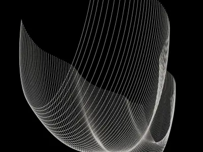 glass pearl ceiling sculpture 3D model