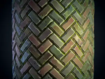 Ghibli Stone Floor Material - VOL 10 - Maps - SBsar Texture