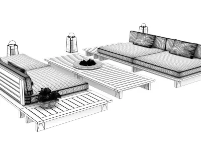 Outdoor Set 36 3D model