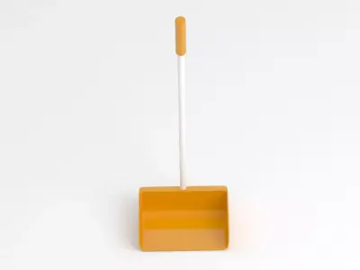 Orange Large Dustpan 3D model