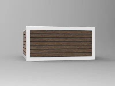 Plant Pot Low-poly 3D model