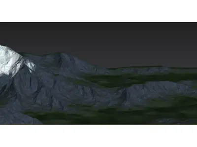 high mountain 3D model