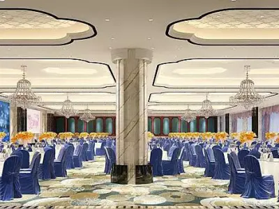 Business Restaurant - Coffee - Banquet  07 3D model