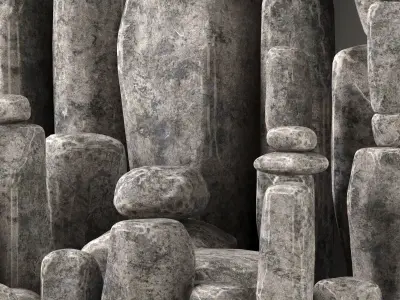 Stone block 3D model