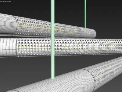 chandelier tube 3D model