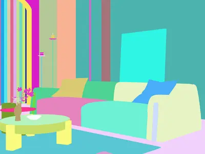Medieval living room 3D model order