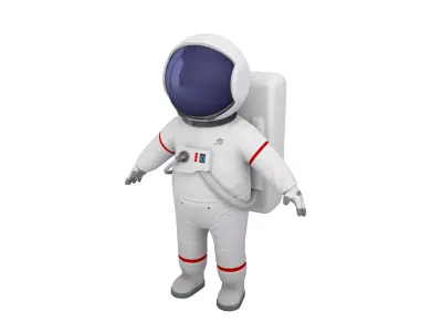 Astronaut Character 3D model