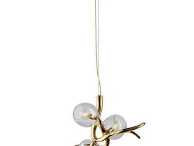 Modern Pendant with Colored Glass from William Brand 3D model