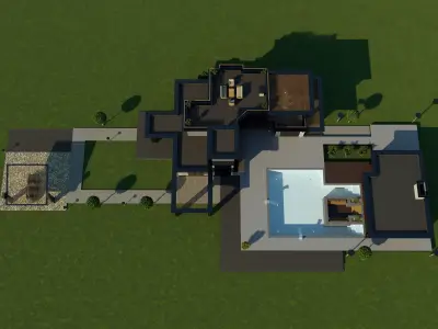 Villa for family 3 3D model