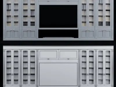 TV Furniture Wall 3D model