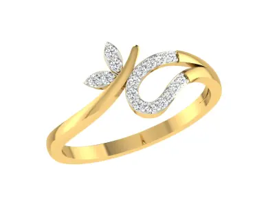 Women Ring  Render 3dm STL OBJ FBX Details 3D print model 17