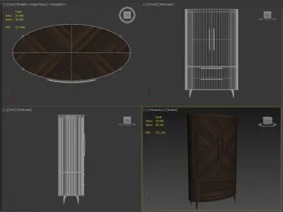 GIORGIO COLLECTION Vanity Art 950 Two Doors Armoire 3D model