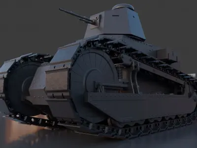 Renault ft17 3D model by dacianfalx