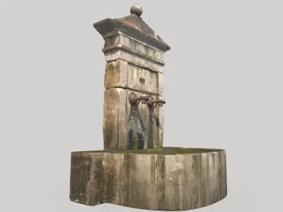 Old Public Fountain 3D model