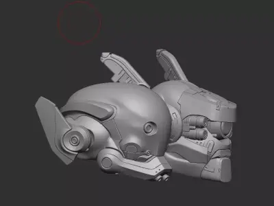 Sci Fi Heads for Action Figures 3D print model